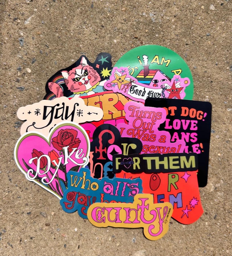 Very Gay Sticker Pack by For Them x Ash&Chess — a fan of colourful queer stickers